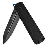 Kershaw Barstow (3960); cuchillo de bolsillo negro con hoja