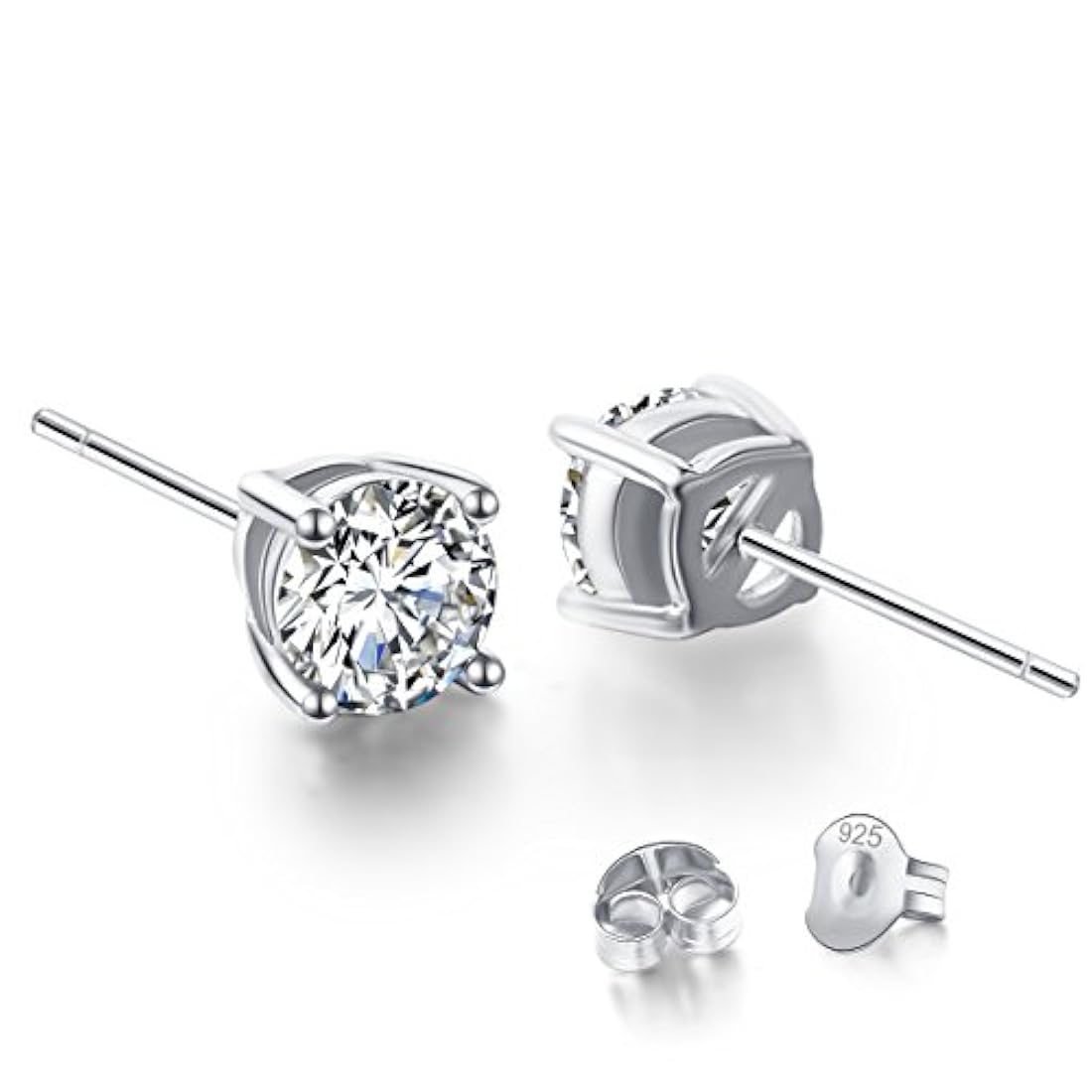 zarcillos de tueca de corte brillantes