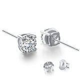 zarcillos de tueca de corte brillantes