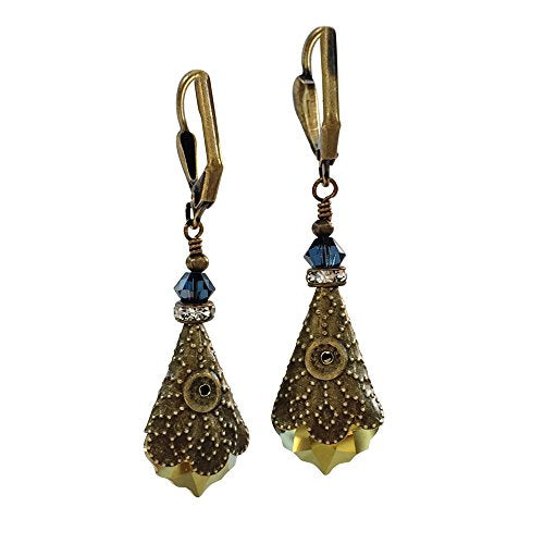 HisJewelsCreations Aretes colgantes inspirados vendimia