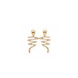 Aretes geométricos de gran tamaño para mujeres