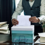 Mini Trituradora de Papel Micro Corte, Eléctrica, Portátil