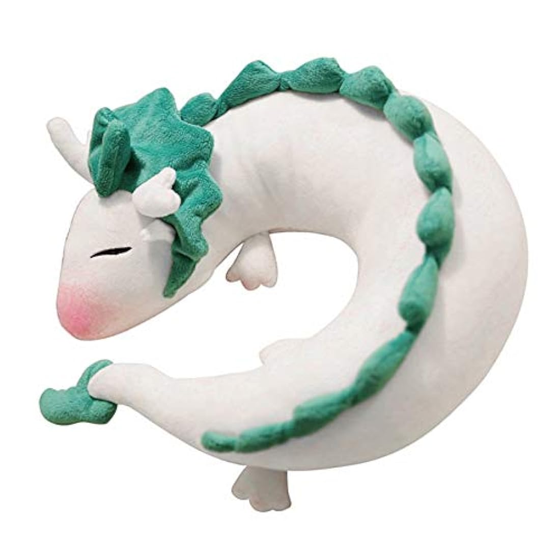 Almohada con forma de dragón en forma de U de felpa