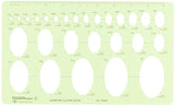 Alvin TD400 Isométrica Ellipse guía de la plantilla