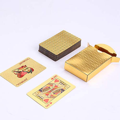 EAY - Tarjetas de póquer impermeables de plástico tamaño