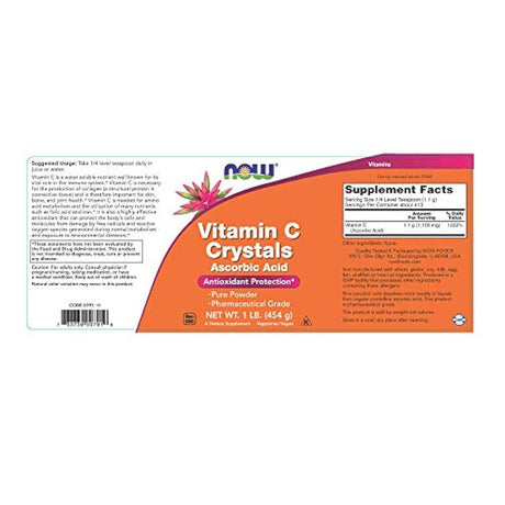 cristales de vitamina C (ácido ascórbico)