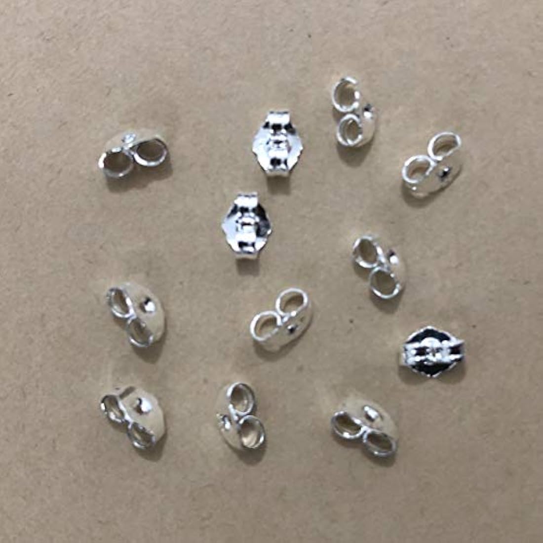 12 piezas / 6 pares de pendientes de plata de ley 925