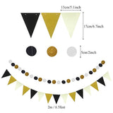 Decoraciones en negro y dorado,para fiesta. Marca Pyle