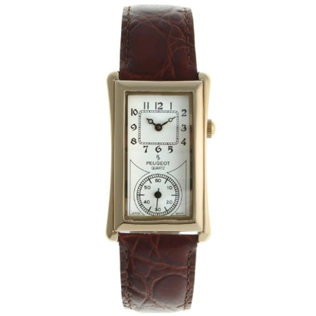 Peugeot - Reloj de enfermera con correa de piel vintage, S