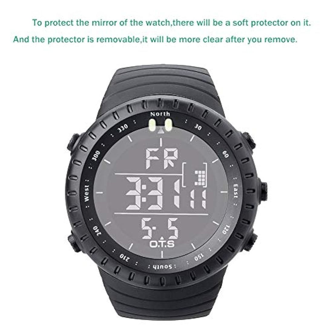 Reloj pulsera digital con mecanismo de cuarzo