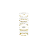Pulseras Juego de pulseras de oro para mujeres y niñas