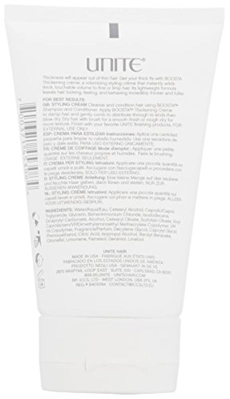 Crema de engrosamiento de cabello Une, 4 oz.