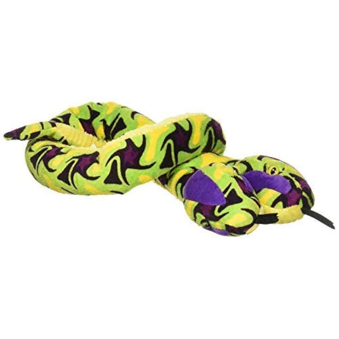 Peluche con diseño de serpiente de 54.0in, color amarillo