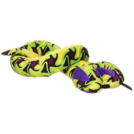 Peluche con diseño de serpiente de 54.0in, color amarillo