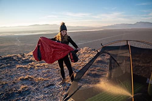 TETON Sports LEEF Saco de dormir ultraliviano, estilo momia, saco de compresión incluido.