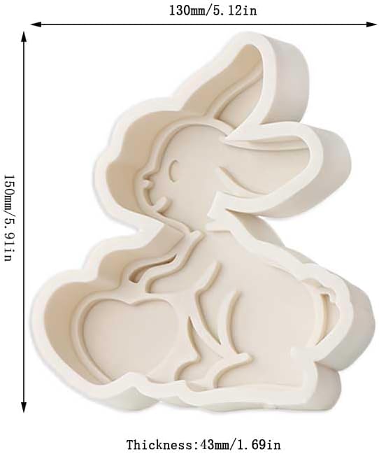 Molde de Silicona Conejo para Aromatizantes y Decoraciones