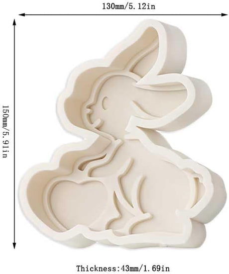 Molde de Silicona Conejo para Aromatizantes y Decoraciones
