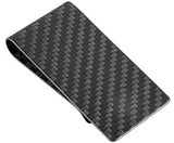 Travelambo - Monedero de fibra de carbono con clip frontal