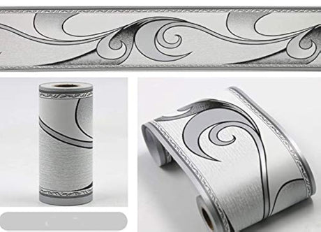 papel pintado con bordes y papel adhesivo para cocina y baño