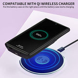 NEWDERY Funda para Galaxy Note 20 Ultra con batería de 10000 mAh, carga rápida y Qi inalámbrica y Android Auto y compatible con Samsung Dex, funda de cargador de respaldo extendida para Galaxy Note 20 Ultra 5G (6.9 pulgadas)