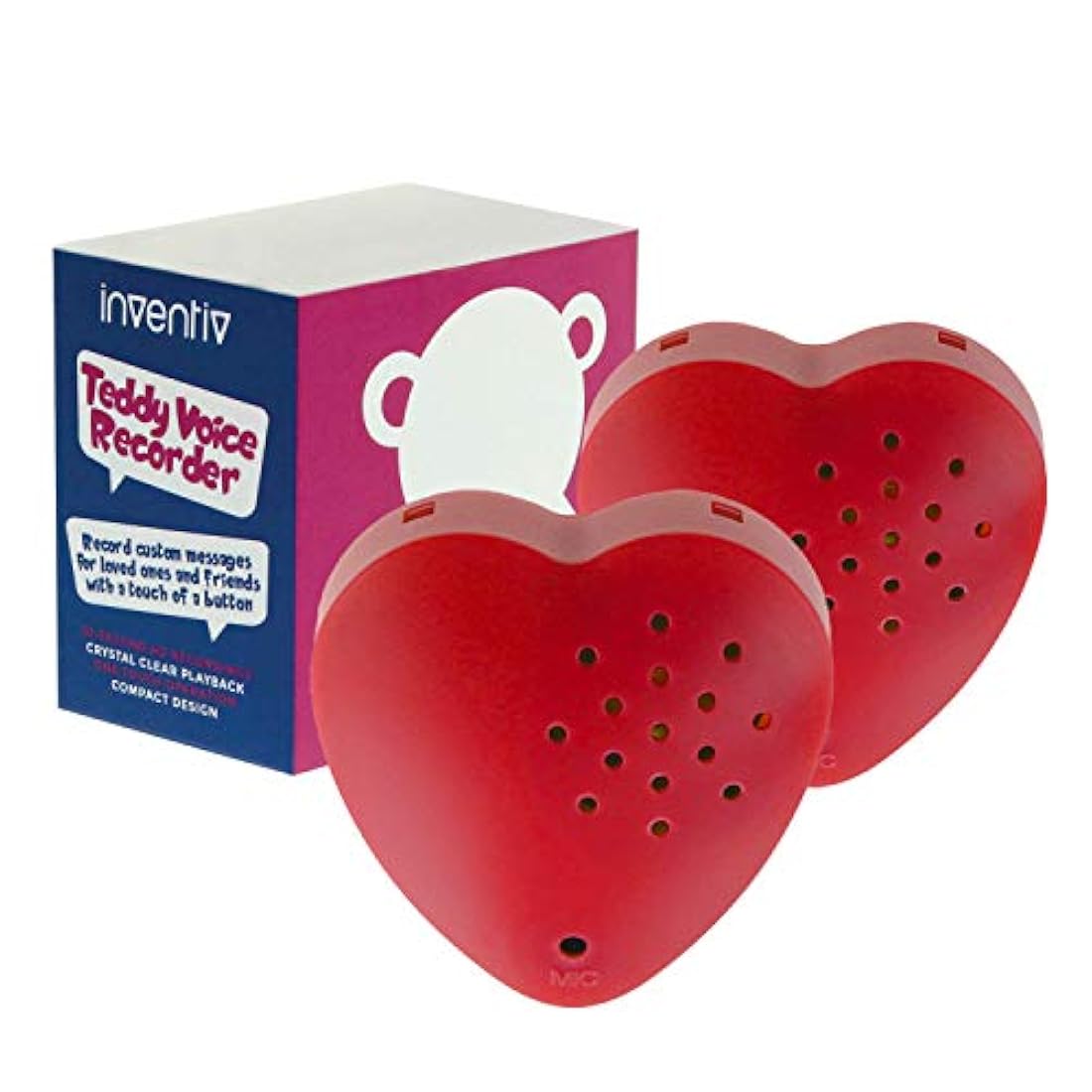 juguete de peluche, grabadora de corazón