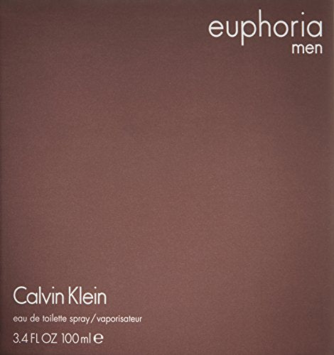 Euforia de Calvin Klein para hombres Eau de Toilette, 3.4 fl.