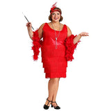 Disfraces Vestido de aleta rojo para mujer