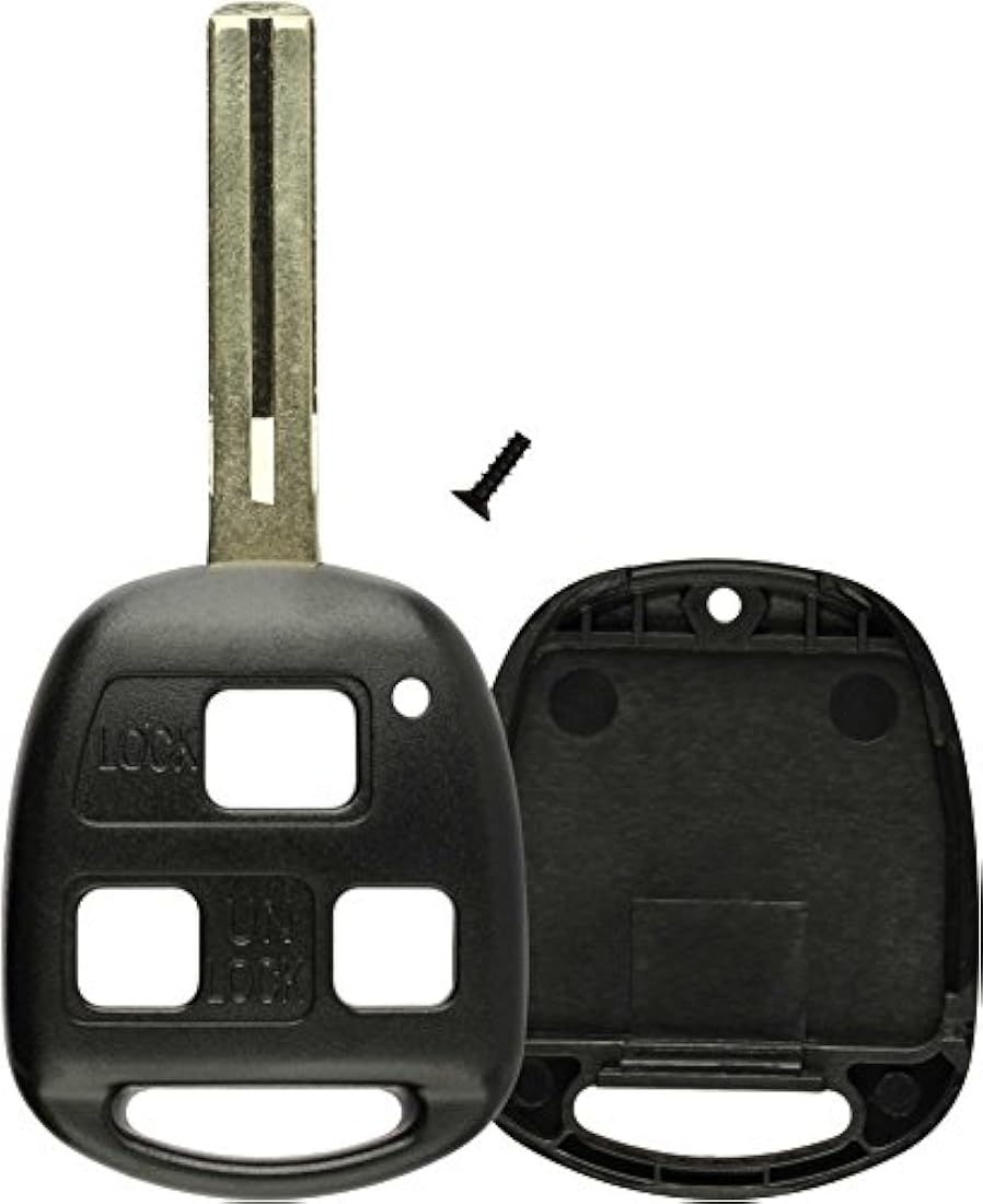 Carcasa para llavero de acceso remoto sin llave  Negro
