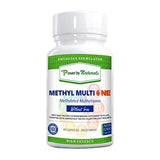 Power By Naturals - Methyl Multi One Without Iron - Once Daily MTHFR Support Supplement - Methylation Protect Methylated B12 Multivitamin with ADK, CoQ10, Quatrefolic Methylfolate - 60ct Vitamins