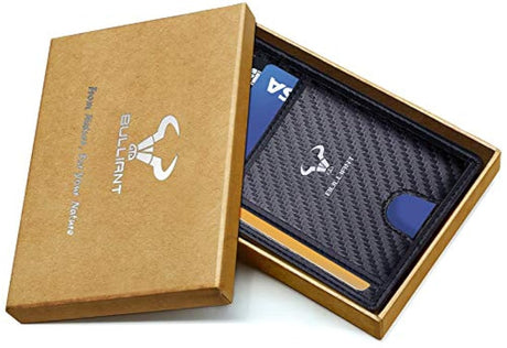 Billetera delgada Bulliant para hombres bloqueo RFID