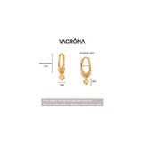 Aretes  contra el mal de ojo de aro para mujer