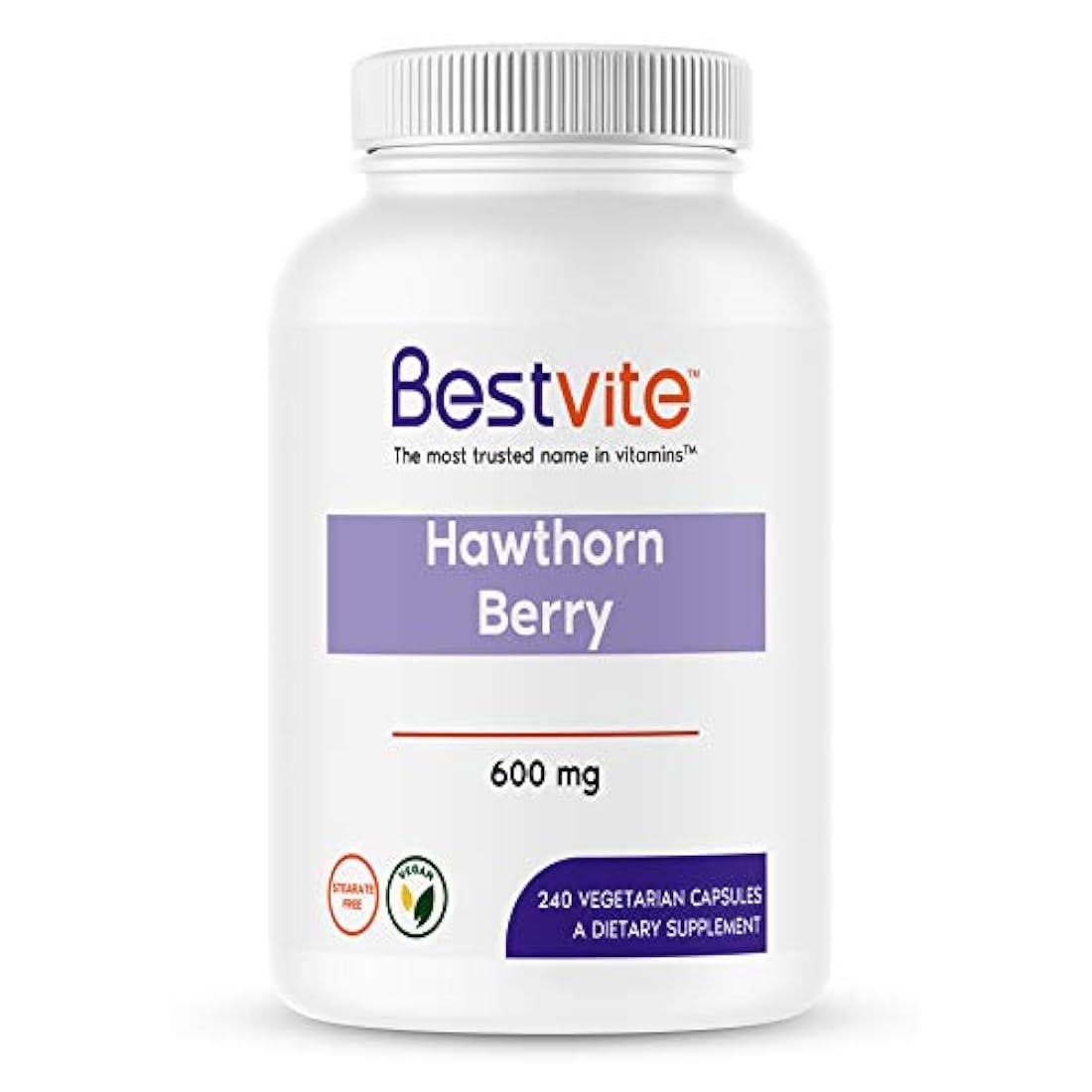 120 Cápsulas vegetarianas Espino Bayas 600 mg BESTVITE