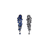 Aretes de clip para mujer de cristales austríacos