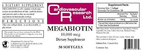 Fórmulas ecológicas con biotinas de 7500 mcg