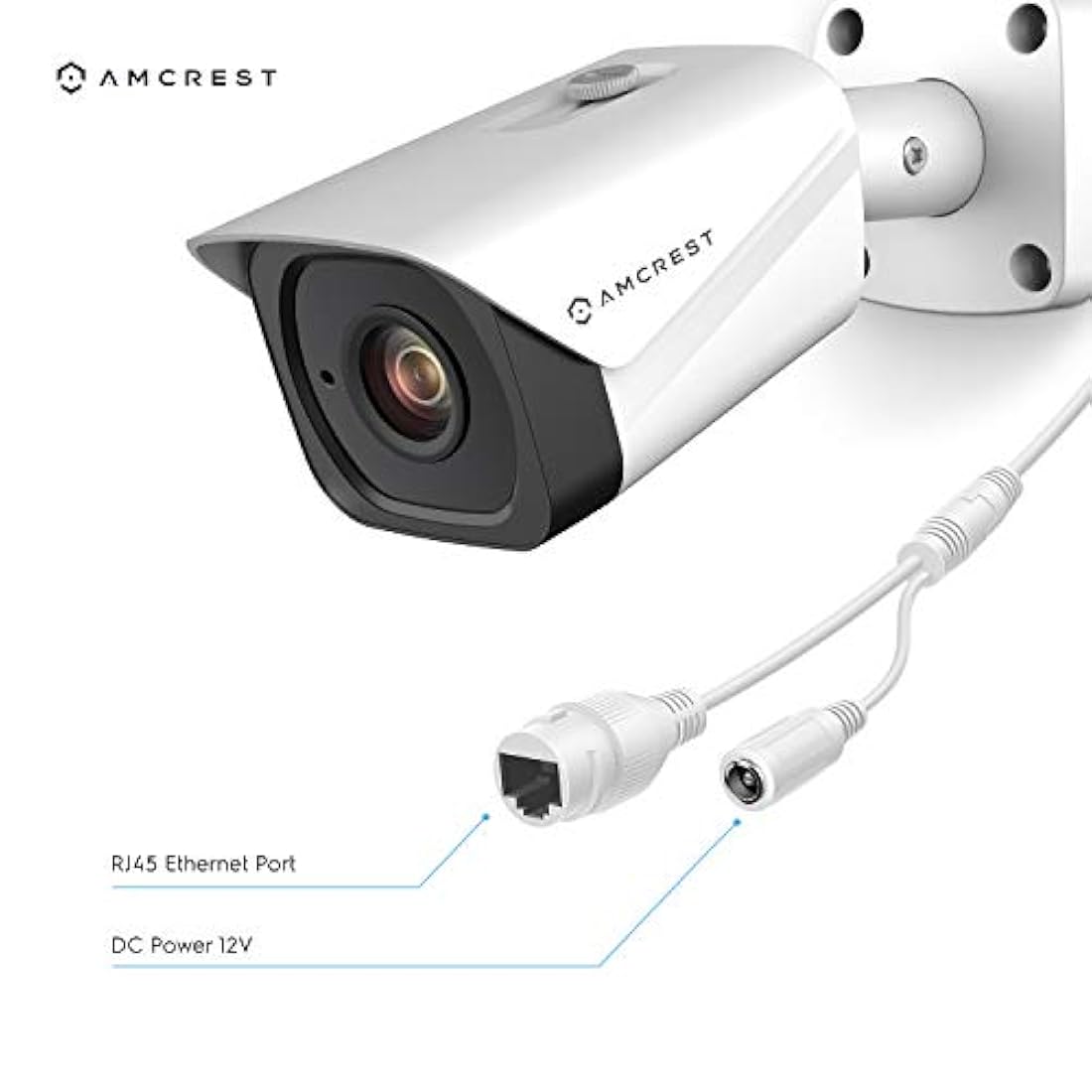 Cámara IP de exterior Bullet POE, Amcrest UltraHD 4K (8MP)