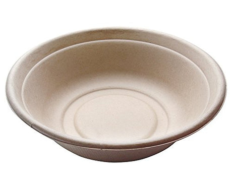 Cuencos desechables redondos de 32 oz Fibra de bambú natural