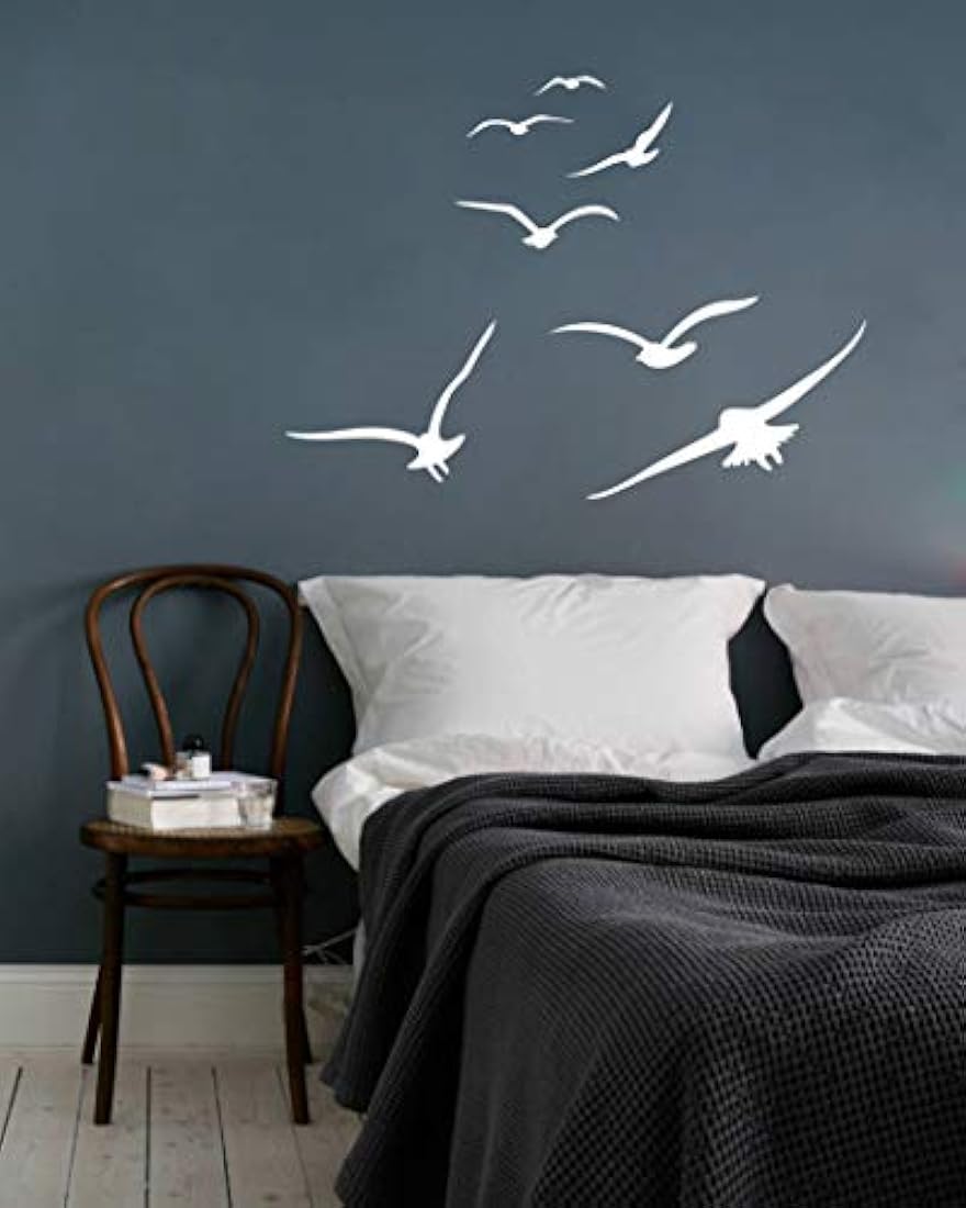 Pegatinas de pared para pájaros voladores, vinilos para pájaros