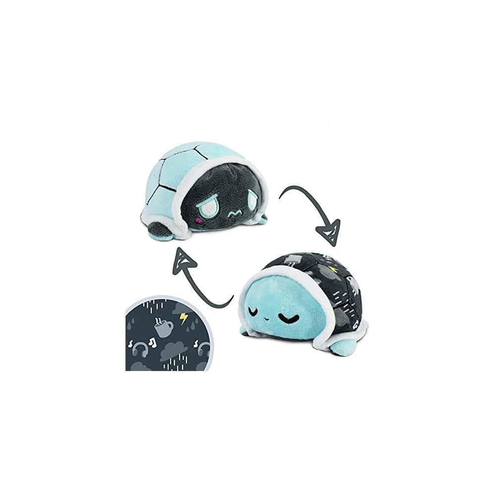 Peluche La tortuga reversible muestra estado de ánimo azul