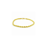 Pulseras de oro amarillo de 14 quilates con corte