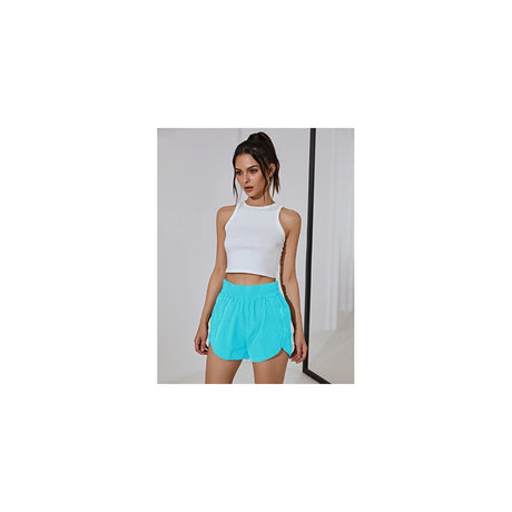 Shorts cortos y elásticos de cintura alta talla L