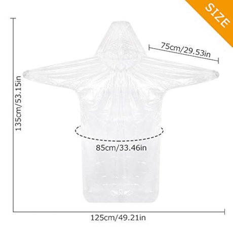 Roctee 12 ponchos desechables para lluvia, impermeables para adultos, chubasqueros de emergencia con capucha con cordón y muñecas elásticas para camping, senderismo, pesca, actividades al aire libre