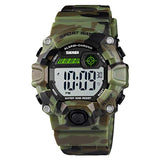 Reloj deportivo para niños de camuflaje, LED, impermeable