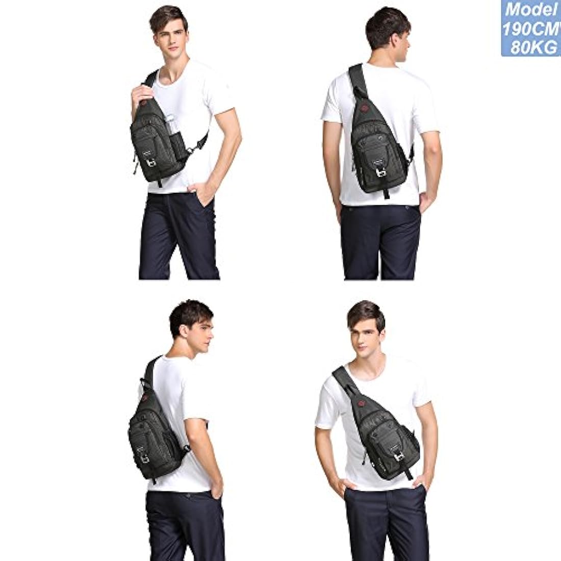 Morral para senderismo, color negro, Nicgid