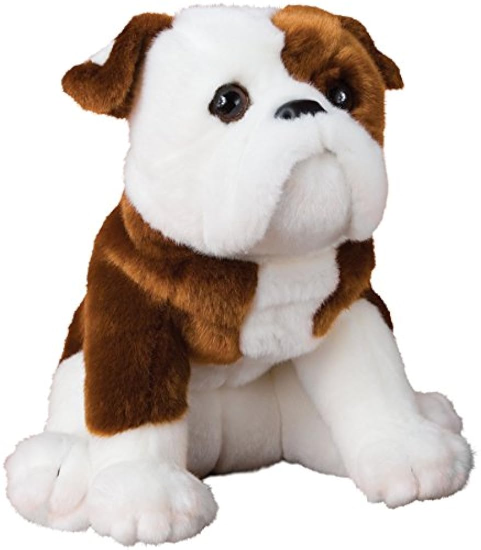 peluche de perro Bulldog, mide 15.75x11.81x7.87 pulgadas