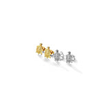 Aretes de plata de ley on diseño para mujeres