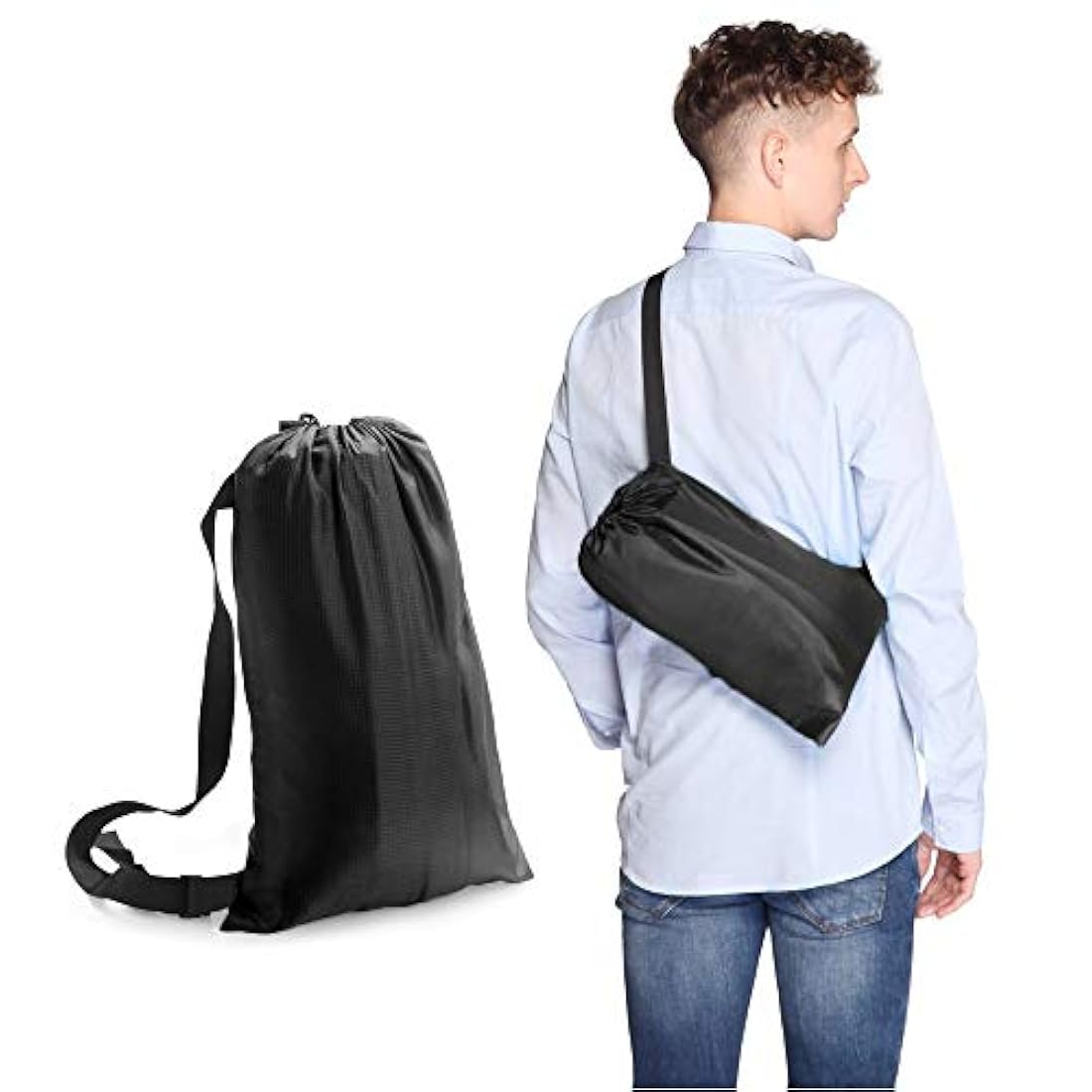 Bry - Tumbona hinchable para sofá cama, saco de dormir