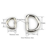 HAO PRO - Anillos de metal extra grueso soldado fuerte