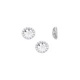 Aretes de diamantes de Oro blanco para mujeres