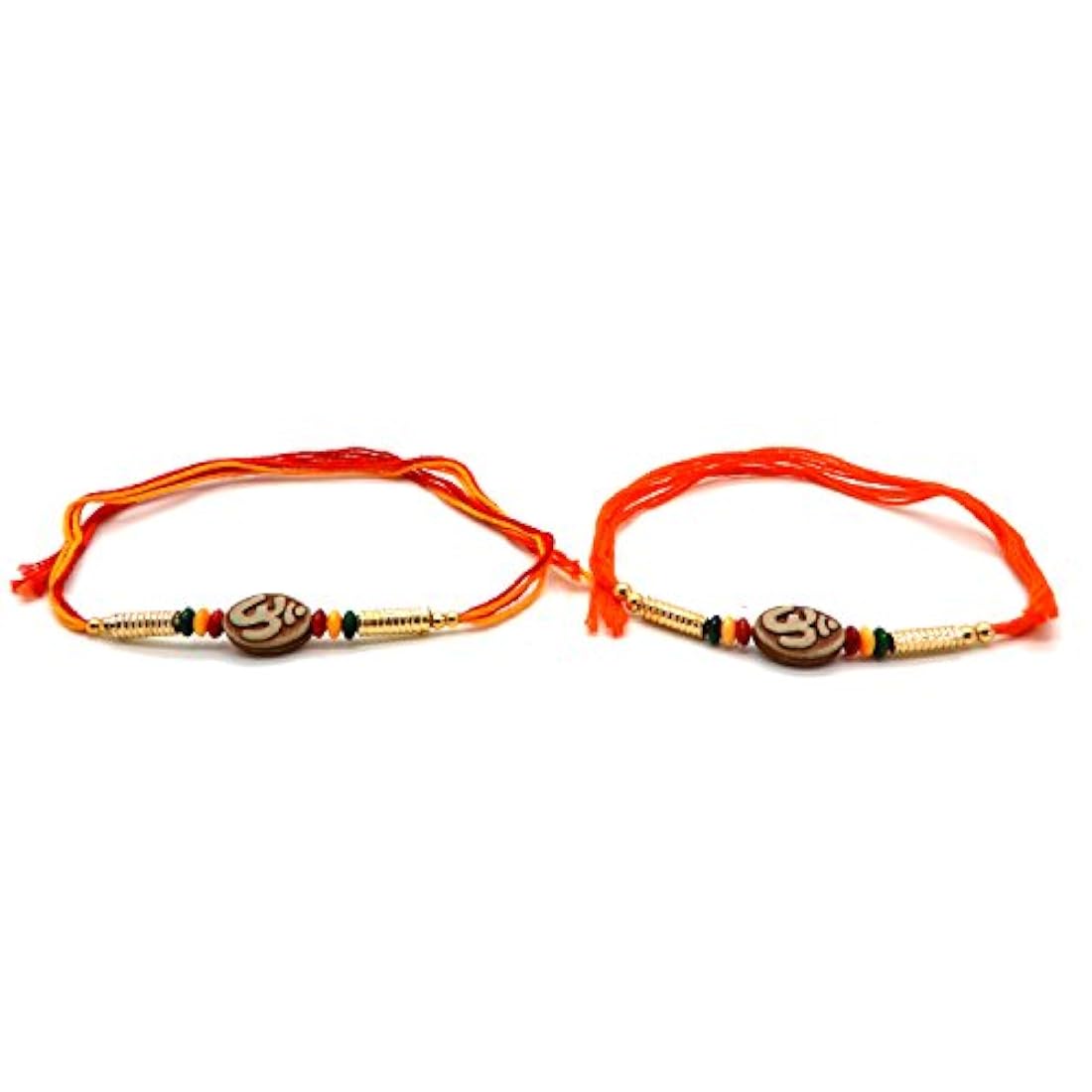 pulseras raksha de hilo rakhi de diseño, color rojo