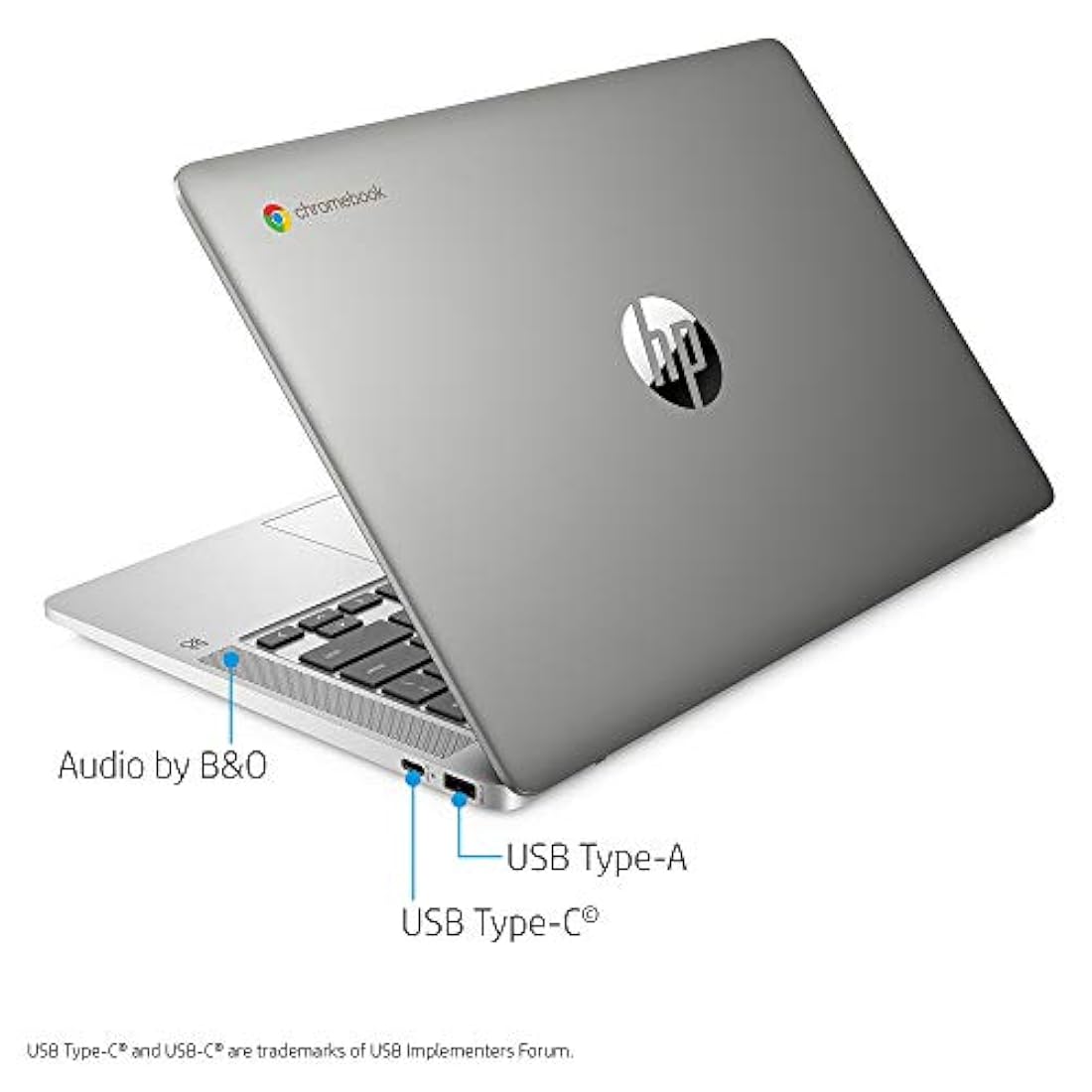 Computadora portátil HP Chromebook de 14 pulgadas HD, Intel